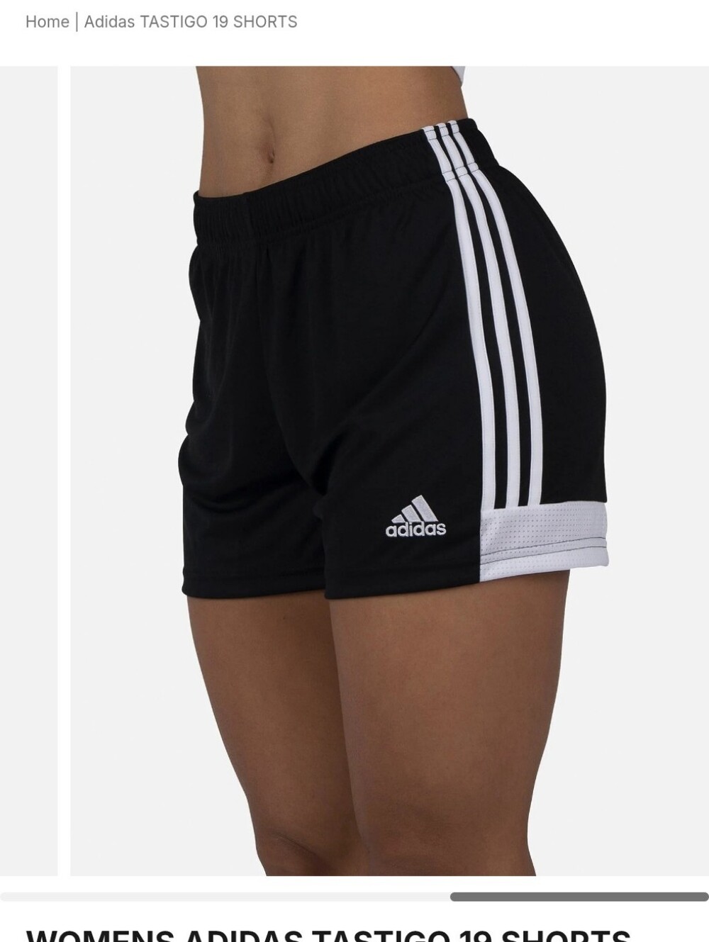 Adidas Athletic Training Tastigo 19 Soccer Workout Shorts- XS